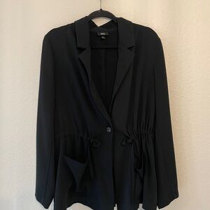 Massimo Black Blazer Tailored Suit Jacket